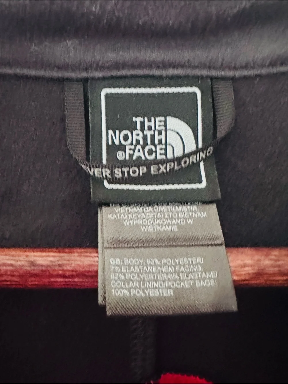 The North Face Red and Black Men’s Softshell Jacket